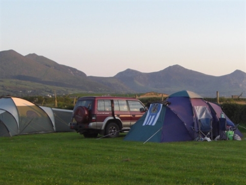 Camping at Cae Clyd