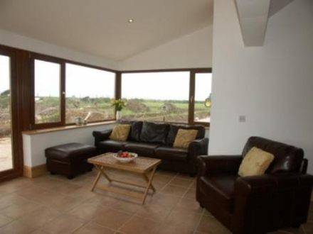 Living room at Cae Clyd Cottage