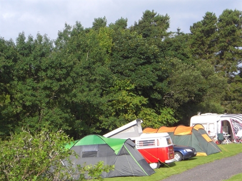 Campsite on a sunny day